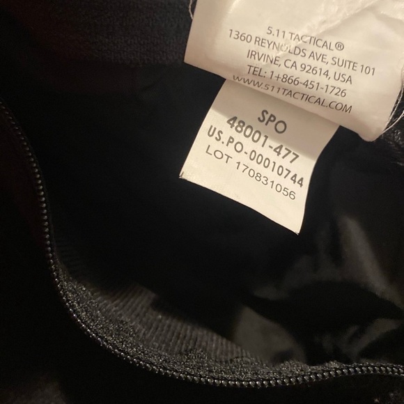 5.11 Tactical Mens Fleece Performance Jacket Size XL Red and Black Full Zip - Picture 8 of 10